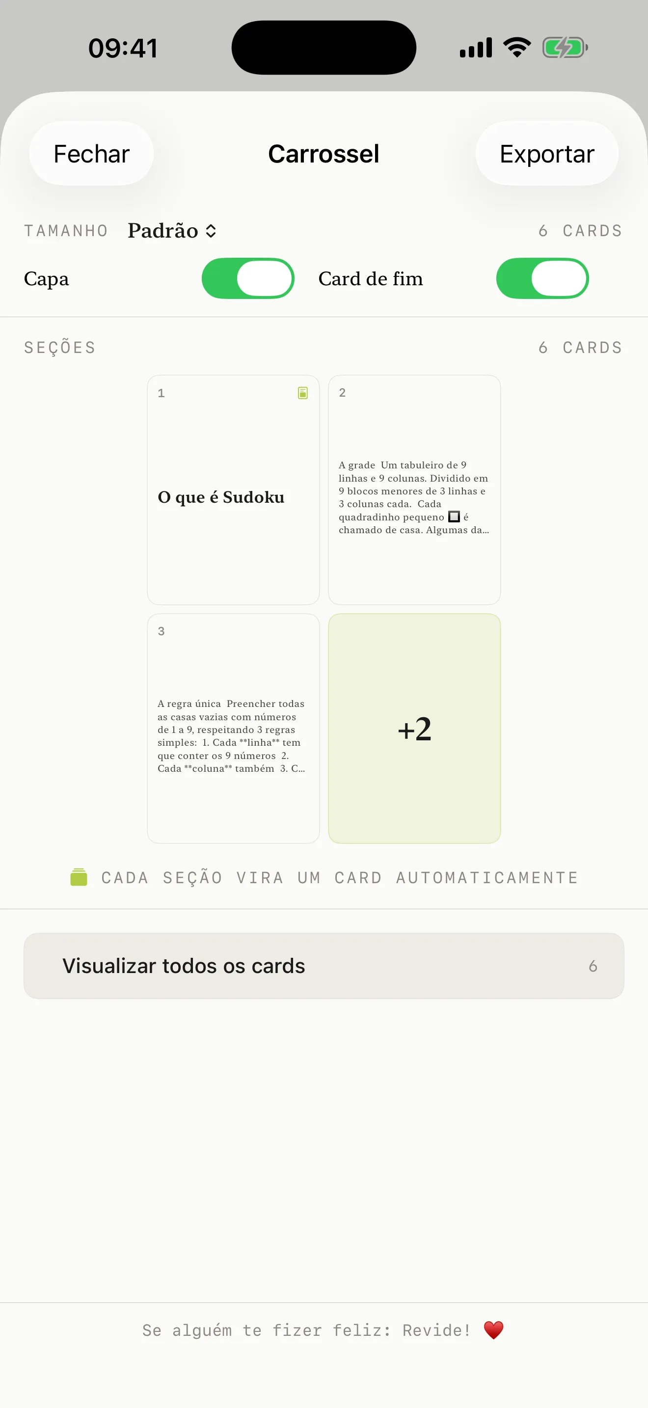 Notas BLA no iPhone, captura de tela 4 de 5