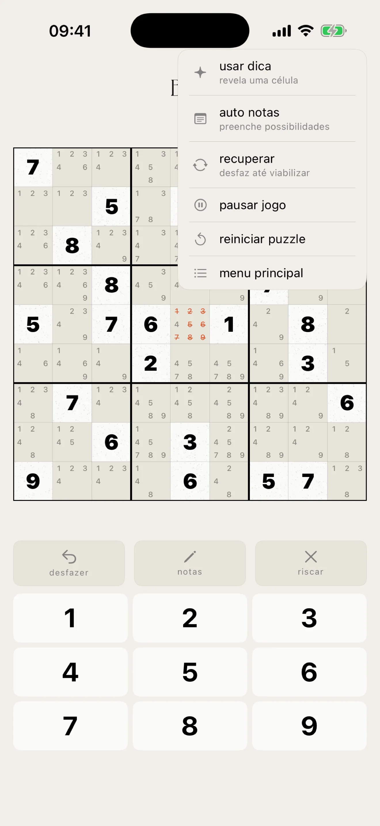 Sudoku BLA em português, captura de tela 11 de 13
